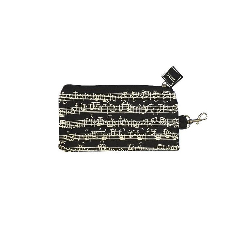 Estuche lápiz partitura Bach negro