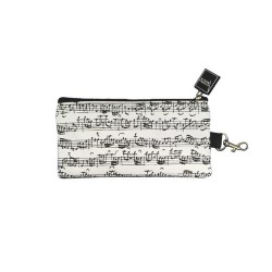 Estuche lápiz partitura Bach blanco