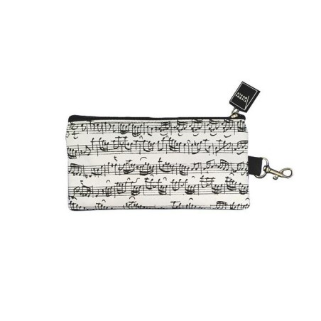 Estuche lápiz partitura Bach blanco