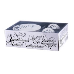 Juego 2 tazas de café con platito