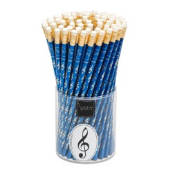 Lapiz clave de sol azul