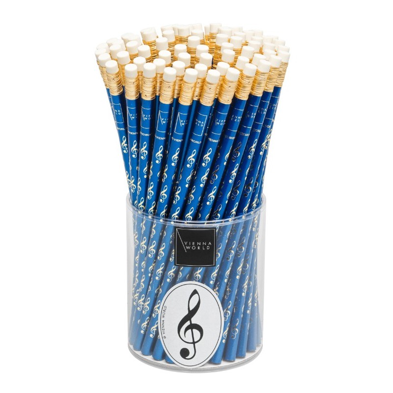 Lapiz clave de sol azul