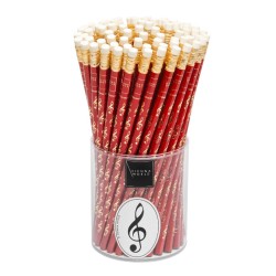 Lapiz clave de sol rojo