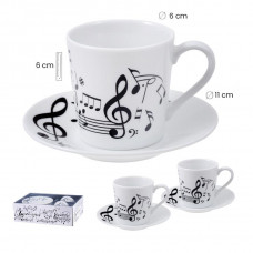 Two-cup coffe set Musica