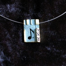 “Fuga" necklace (bronze)