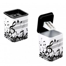 Sharpener with musical decoration
