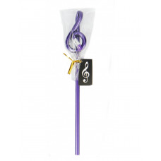 Pencil g-clef  shape purple