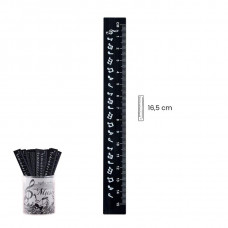 Black ruler notes aluminum